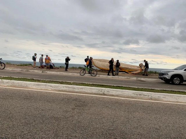 INSTRUTOR MORRE APS QUEDA DE PARAPENTE DURANTE VOO NA VIA COSTEIRA, EM NATAL