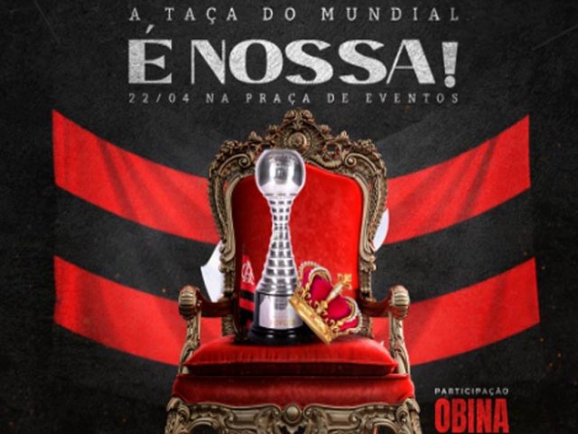 Shopping de Mossor receber a taa de campeo mundial do Flamengo