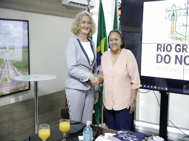 Governadora Ftima Bezerra recebe cnsul-geral da Noruega no Brasil