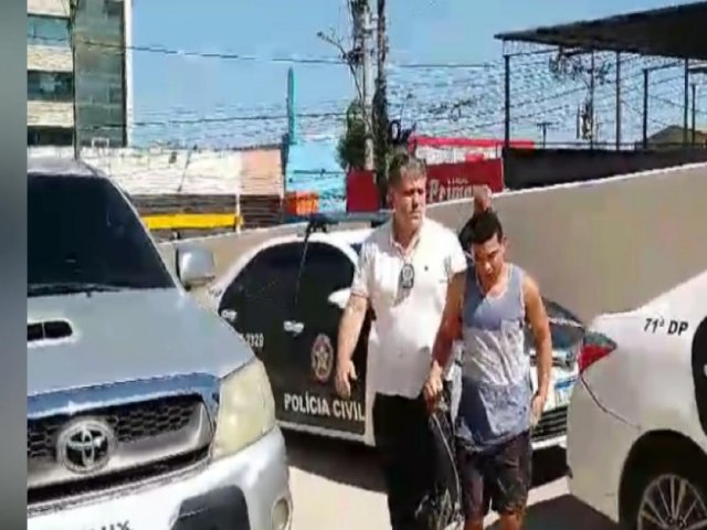 SUSPEITO DE HOMICDIO NO RN  PRESO PELA POLCIA CIVIL NO RIO DE JANEIRO
