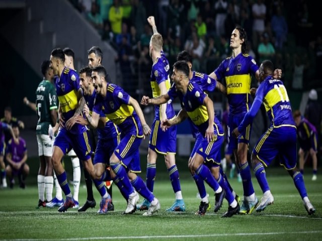 Palmeiras 1 (2) x (4) 1 Boca Juniors-ARG - Argentinos fazem festa aps disputa de pnaltis no Allianz