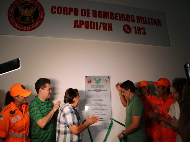 Governadora inaugura Quartel do Corpo de Bombeiros em Apodi
