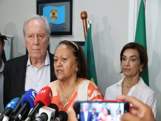 Governadora recebe ministro da Justia e fora-tarefa refora busca por fugitivos de presdio federal