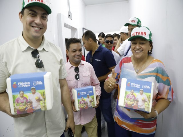 Governadora Ftima Bezerra participa do lanamento da Agroindstria de Polpa de Frutas em Guamar