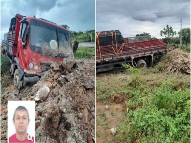 FAMLIA DO PERNAMBUCO SENTE FALTA DE CAMINHONEIRO E DESCOBRE QUE ELE MORREU EM ACIDENTE NA RN-188, EM JUCURUTU