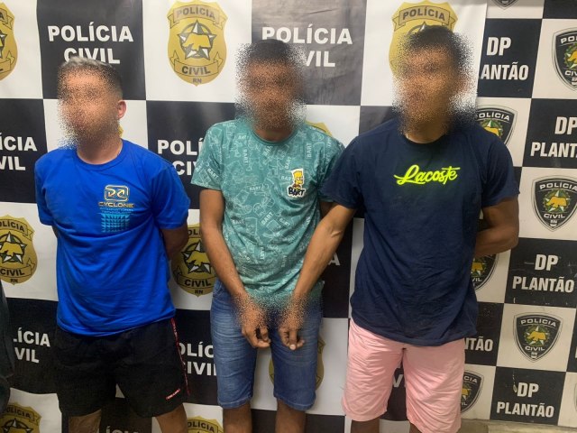 Polcia Militar prende trio de Ass com arma de fogo em Areia Branca