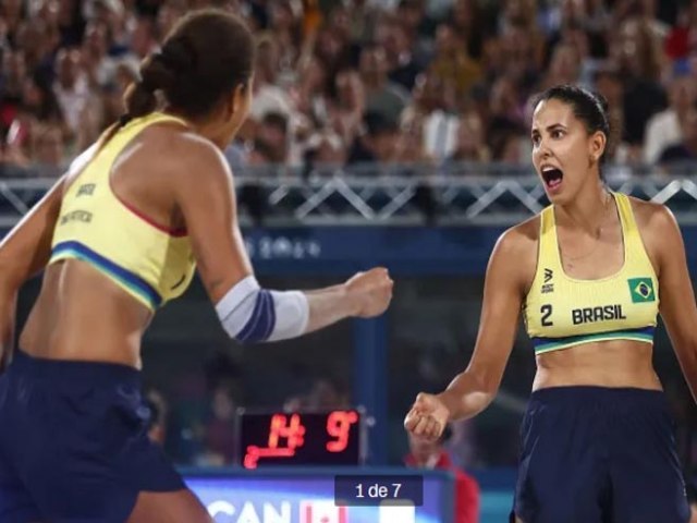 Brasil  ouro no vlei de praia em Paris com Ana Patrcia e Duda