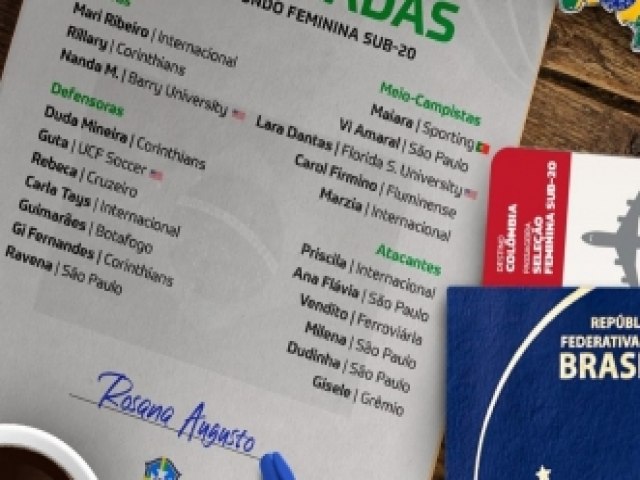 Potiguares so convocadas para Copa do Mundo Sub-20