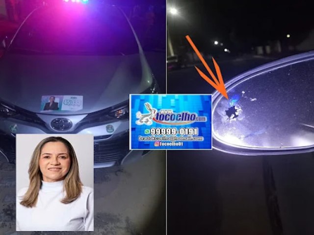 Elemento atira em carro de vereadora em Carnaubais, no Vale do Au