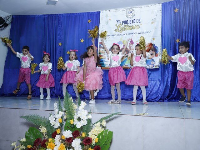  Instituto de Educao Infantil Professora Maria do Carmo Leite Marinho - IEI, celebrou a culminncia do seu inspirador Projeto de Leitura  Pequenos Leitores, Grandes Aventuras