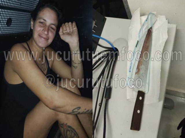 �Boneca Assassina� vai presa em Flor�nia ap�s esfaquear o pr�prio namorado na madrugada desta sexta-feira (17); v�tima ficou com faca encravada nas costas