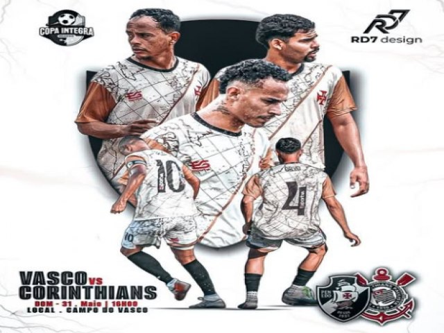 O clima � de decis�o na Copa Integra Penedo! Neste domingo, dia 31 de maio, Vasco e Corinthians entram em campo pelas quartas de finais 