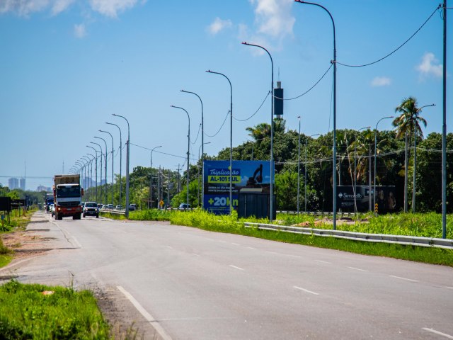 Triplica��o da rodovia Macei�-Barra de S�o Miguel avan�a para melhorar a mobilidade no Litoral Sul