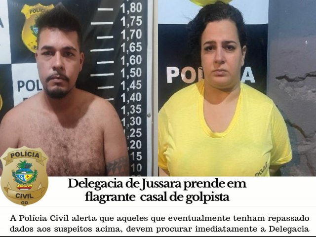 POLCIA CIVIL DE JUSSARA PRENDE CASAL DE GOLPISTA EM FLAGRANTE DELITO