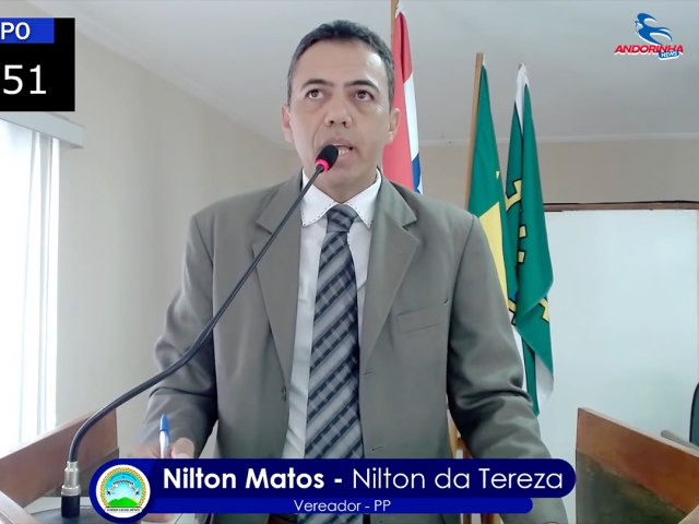 Ver. Nilton Matos solicita ao prefeito calamento no pov. de Riacho Seco e reforma do ginsio Erisvaldo do bairro Vila Peixe