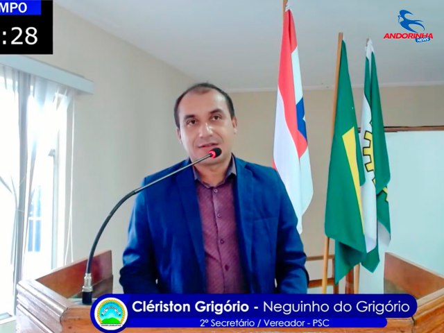 Vereador Neguinho do Grigrio cobra pavimentao asfltica at Medrado e destaca benefcios para regio