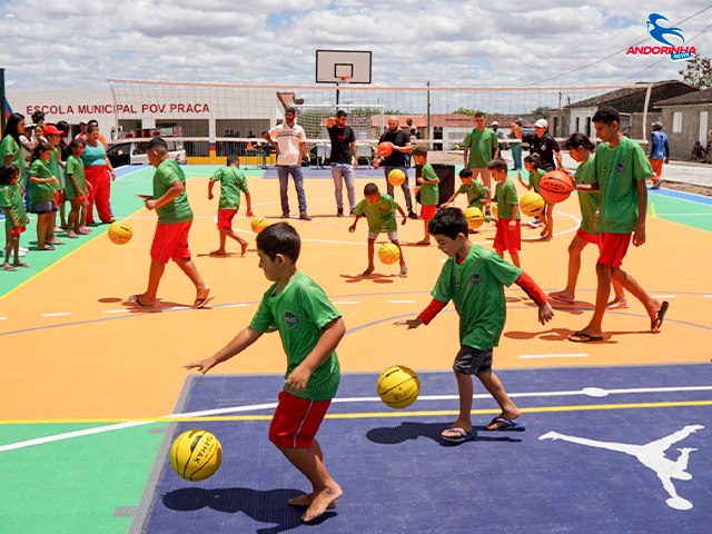 Projeto Brincando na Quadra inicia oficinas esportivas para 500 crianças de Monte Santo e Andorinha