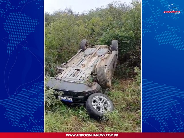 Motorista de Andorinha Capota Ve�culo na BA-220, Entre Andorinha e Igara