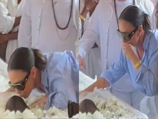 Ivete Sangalo se despede de Preta Gil com muita emo��o.
