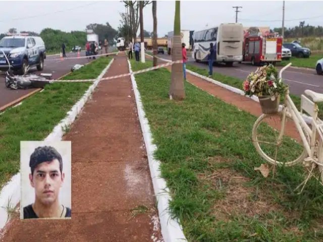 Coliso entre moto e bicicleta matou motociclista em Dourados