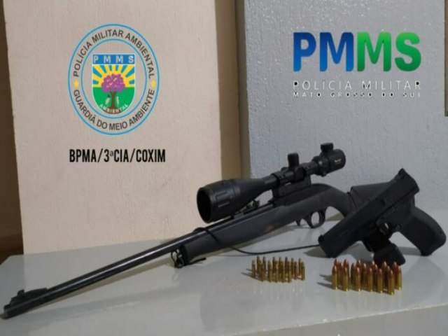 PMA prende caadores em MS com armamento pesado que inclua at rifle