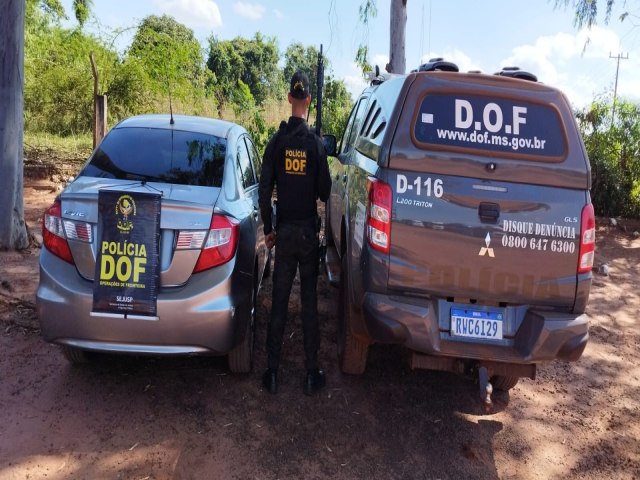 Veculo roubado no Rio Grande do Sul foi recuperado pelo DOF em Iguatemi