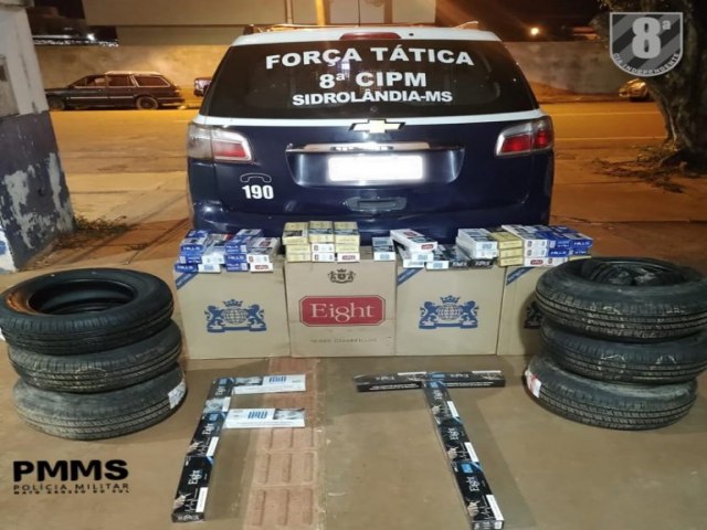 8CIPM: Polcia Militar apreende mercadoria de contrabando e descaminho