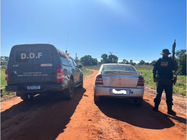 DOF recupera carro furtado no Paran em Iguatemi 