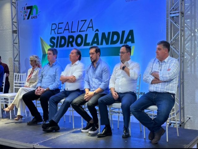 Deputado Lucas de Lima participa do lançamento do programa Realiza Sidrolândia