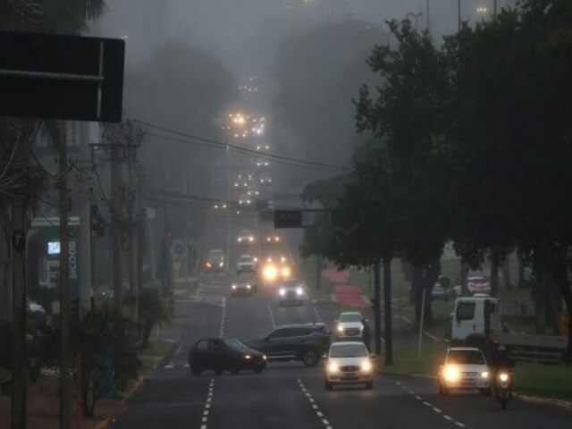 Avanço de frente fria causa tempo instável em Mato Grosso do Sul nesta terça-feira