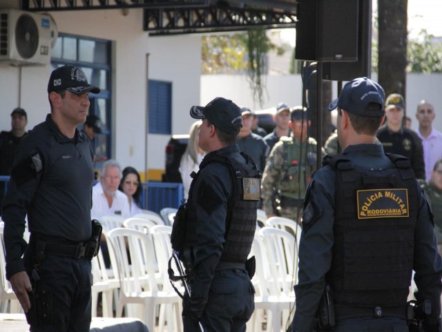 Polcia Militar realiza solenidade de passagem de comando do Batalho de Polcia Militar Rodoviria