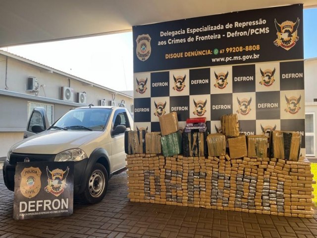 Polcia Civil apreende mais de 500 kg de maconha em Dourados