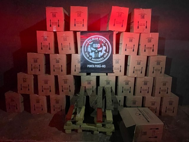 Operao Fronteiras e Divisas: Polcia Civil fecha entreposto de entorpecentes e apreende 660 kg de maconha em Ponta Por