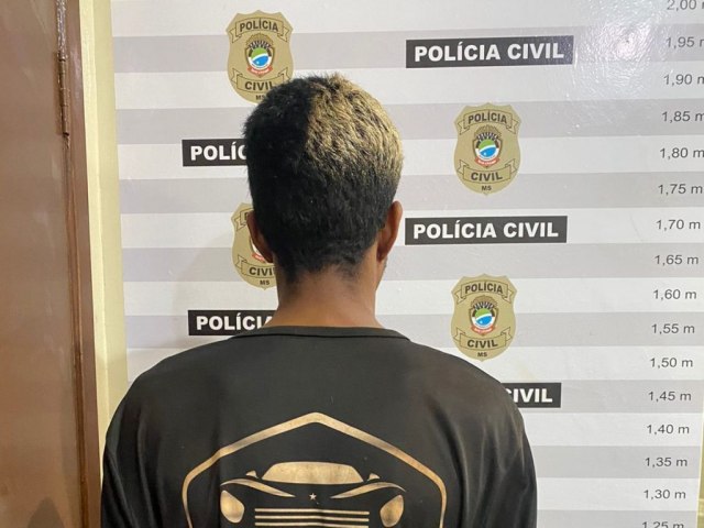 Polcia Civil prende condenado por trfico de drogas e corrupo de menores, em Sidrolndia