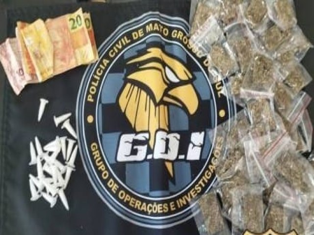 Polcia Civil prende homem por trfico de drogas em Campo Grande