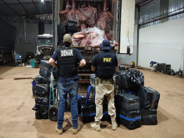 PRF e DENAR apreendem 1,5 tonelada de maconha e prendem seis pessoas em Campo Grande (MS)