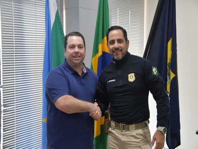 Superintendente da PRF/MS recebe visita do Deputado Federal Rodolfo Nogueira