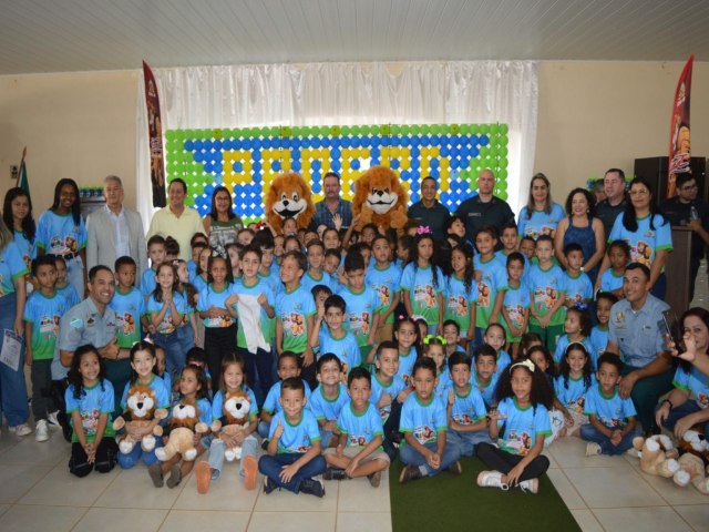 Polcia Militar celebra formatura de 260 crianas no programa Proerd Kids em Sonora