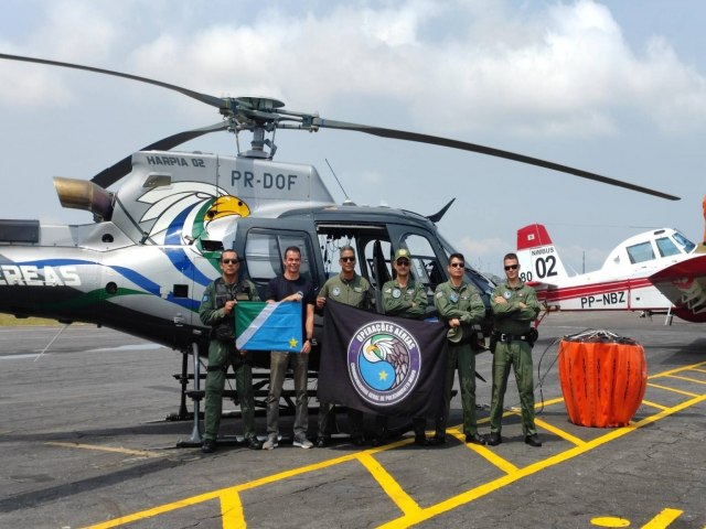 PMMS envia equipe do Grupamento Areo para misso de combate  incndio na Amaznia