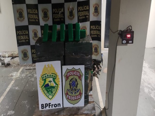 PF e BPFRON realizam apreenso de 430kg de Maconha em Pato Bragado/PR
