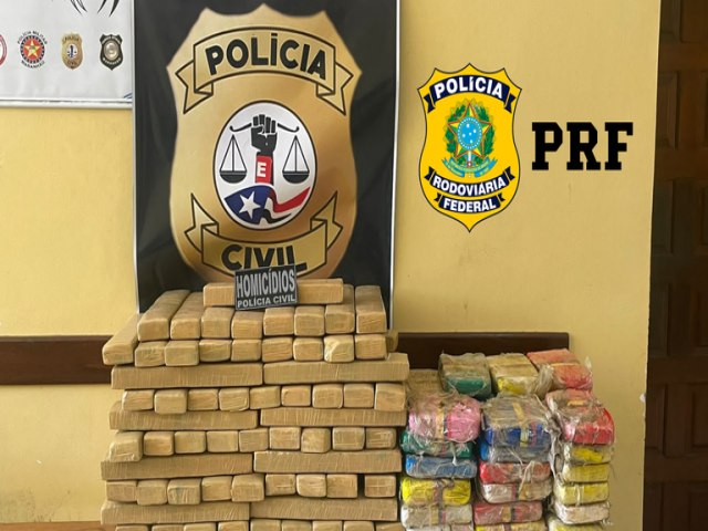 PRF em apoio a Polcia Civil, flagra condutor transportando mais de 200kg de Maconha e `Skunk` no Maranho
