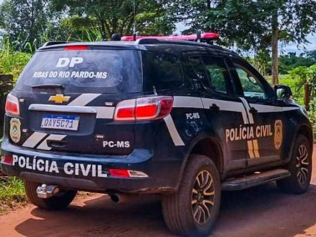Homem  preso pela Polcia Civil em Ribas do Rio Pardo por violncia domstica, posse irregular de munies e trfico internacional de munies