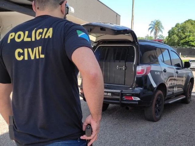 Polcia Civil prende em flagrante autor de crime de roubo majorado cometido em farmcia em Miranda