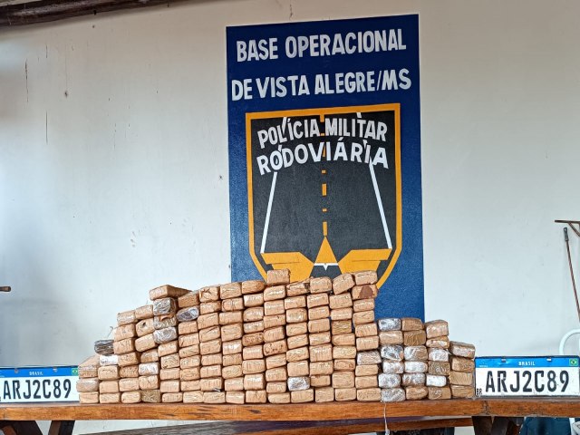 Polcia Militar Rodoviria apreende carga de droga escondida na lataria de um veculo em Vista Alegre