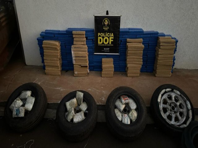 DOF apreende mais de 430 quilos de droga em Maracaju 