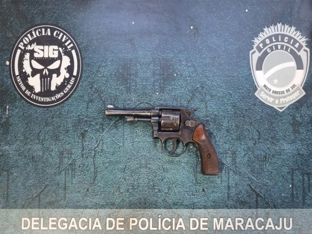 Polcia Civil soluciona homicdio ocorrido em Maracaju, prende o autor e localiza arma utilizada no crime