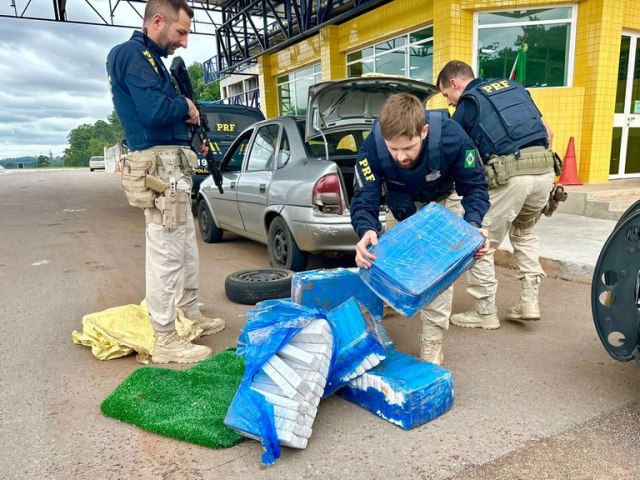 PRF prende traficante transportando mais de 130 quilos de maconha