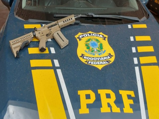 PRF e PF apreendem fuzil em Ponta Por (MS)