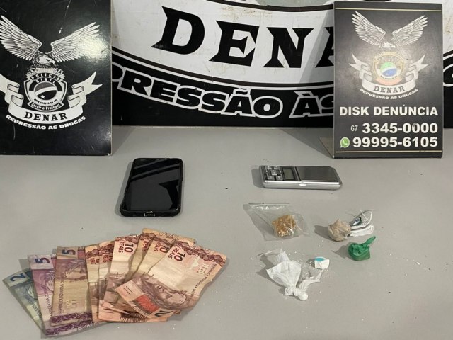 Polcia Civil fecha ponto de venda de drogas em Campo Grande e cumpre mandado de priso