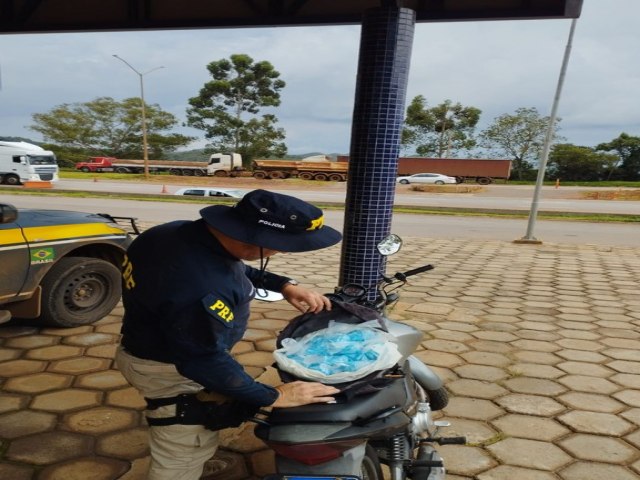 PRF apreende Maconha e Cocana com motociclista na BR 040 em Nova Lima (MG)